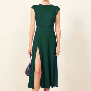 tavi linen dress reformation Rodeo  Reformation